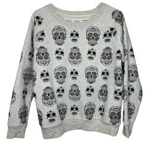 LA Soul Sweatshirt Dia de Muertos Skulls | Long Sleeve Sugar Skulls Shirt